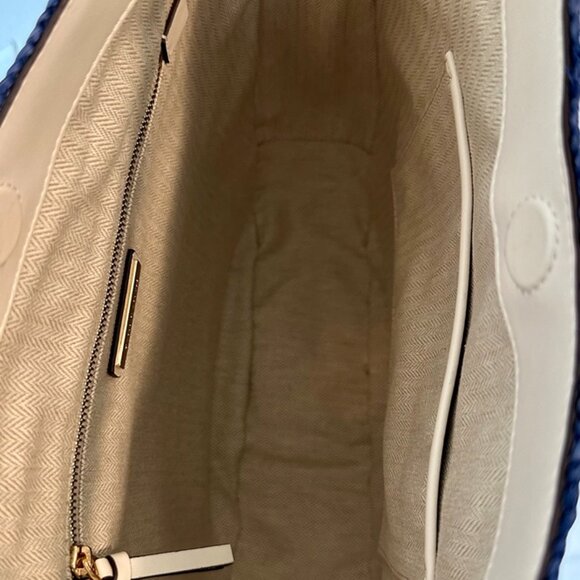 Tory Burch Thea Straw Bucket Shoulder Bag - Picture 11 of 15